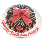 Bow with Zebra Stripes
